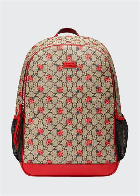 gucci classic gg supreme rose backpack diaper bag beige|Gucci baby bag outlet.